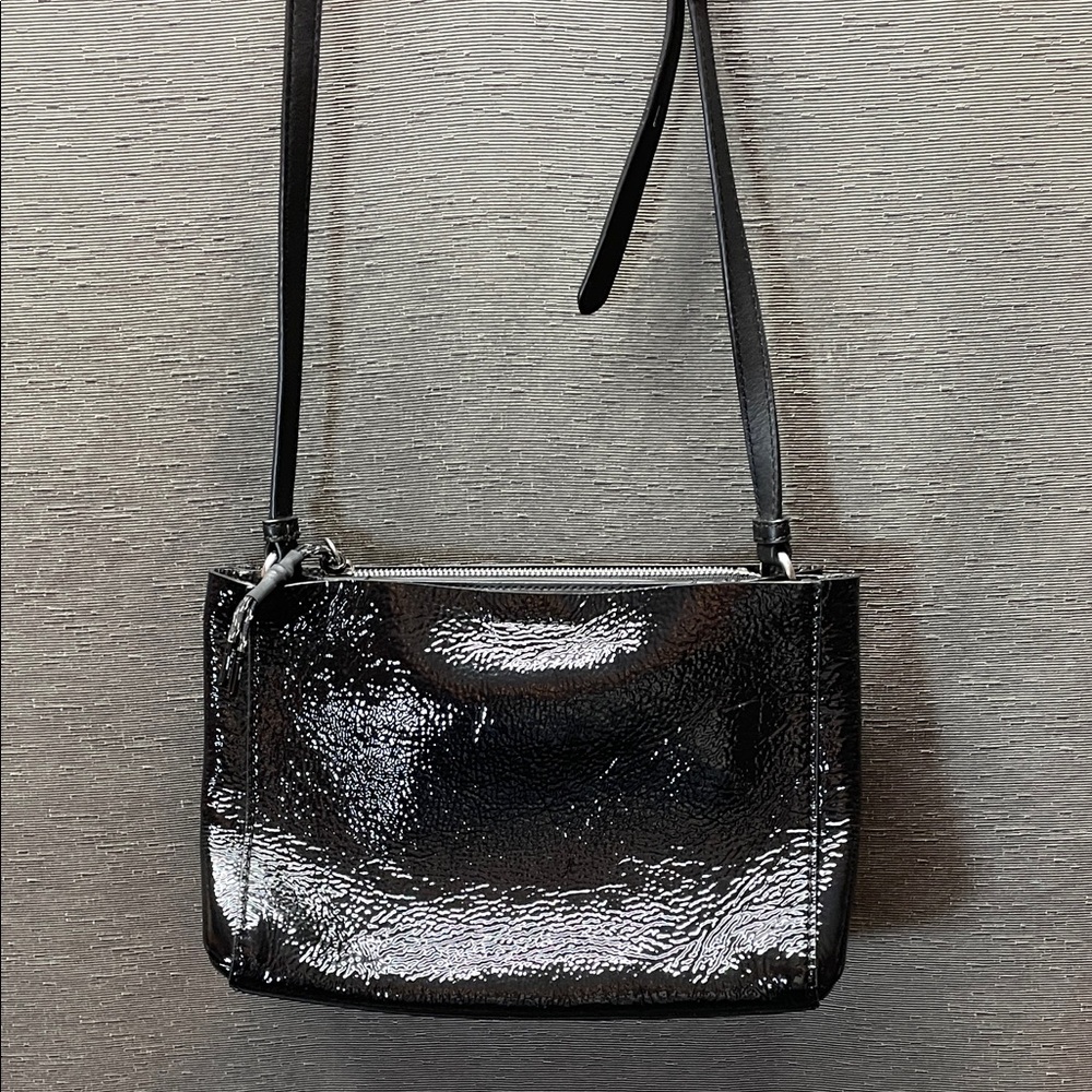 Rag & Bone Glossy Black Crossbody Bag‎